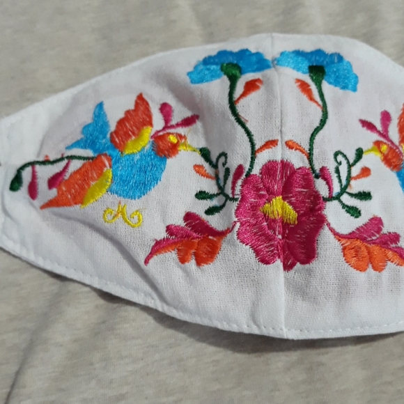 Mexican Embroidered Face Mask - Picture 6 of 6